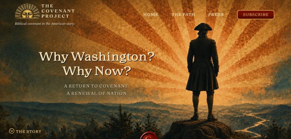 The Covenant Project homepage at thecovenantproject.org.